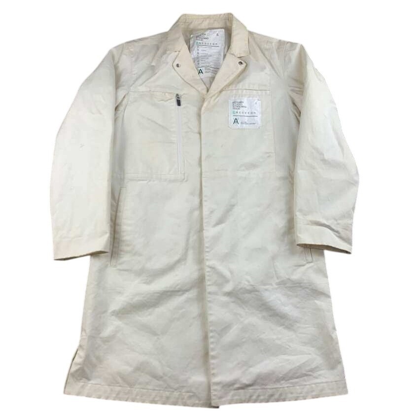 Kith X Daniel Arsham Studio Standard Issue Lab Coat Men S White Cotton #01-A-000